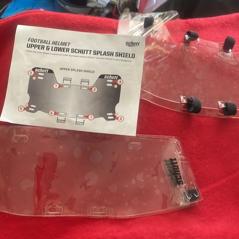 Schutt Upper and Lower Helmet Splash Shield